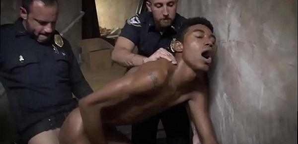  Gay male cops rimming movies xxx Suspect on the Run, Gets Deep Dick